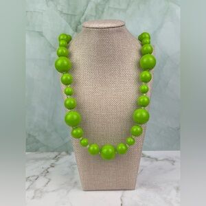 Lime Luxe: Mid-Century Graduated Acrylic Bead Necklace